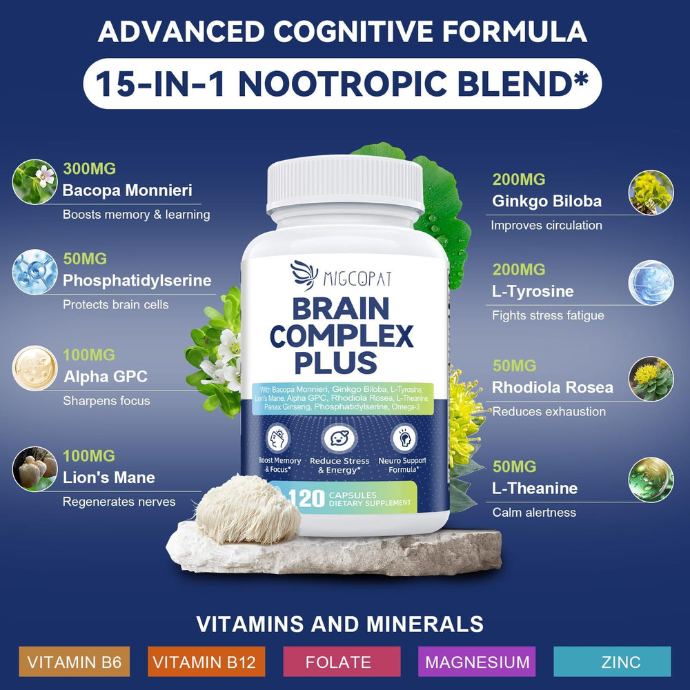 Close-up of capsules representing the nootropic blend