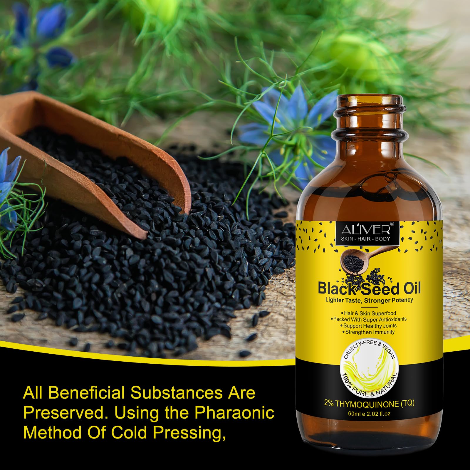 Black seed oil for brain support