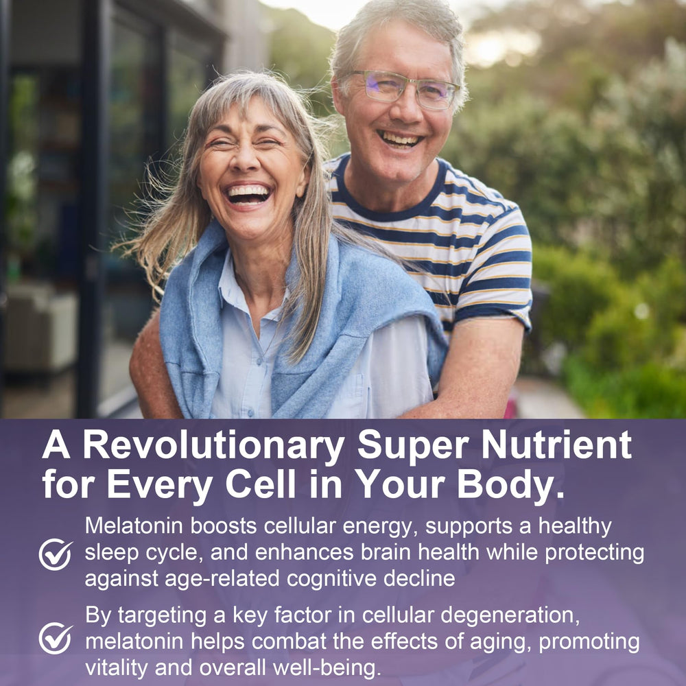 Brain health and immune support with melatonin, B6, Ashwagandha