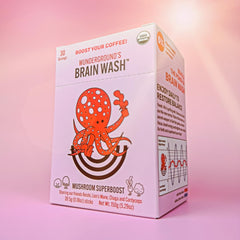 Espresso with Brain Wash added for a brain-boosting latte beverage