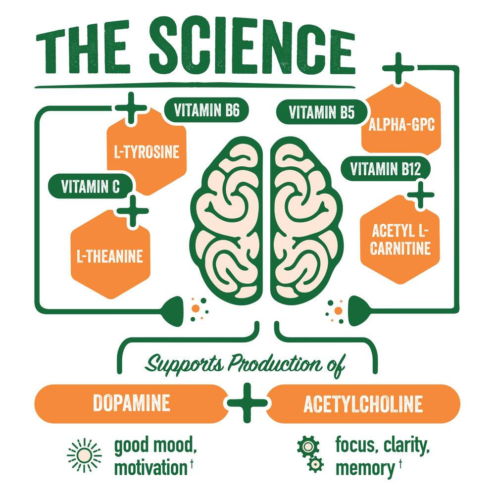 BrainJuice Active shot berry flavor close-up highlighting daily brain support.