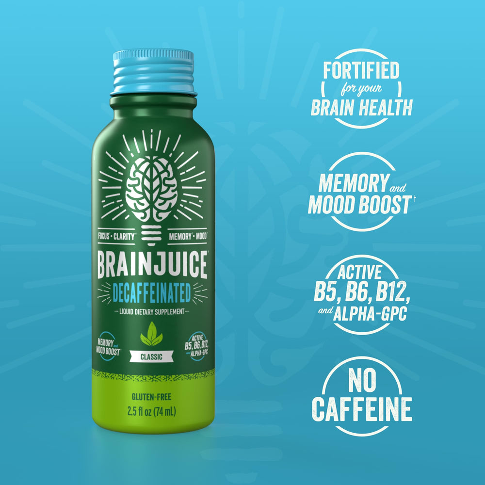 BrainJuice recyclable aluminum packaging shown for eco-friendly convenience.