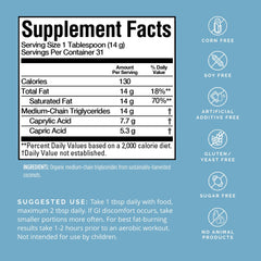 BrainMD Brain MCT Energy 16 oz bottle back label