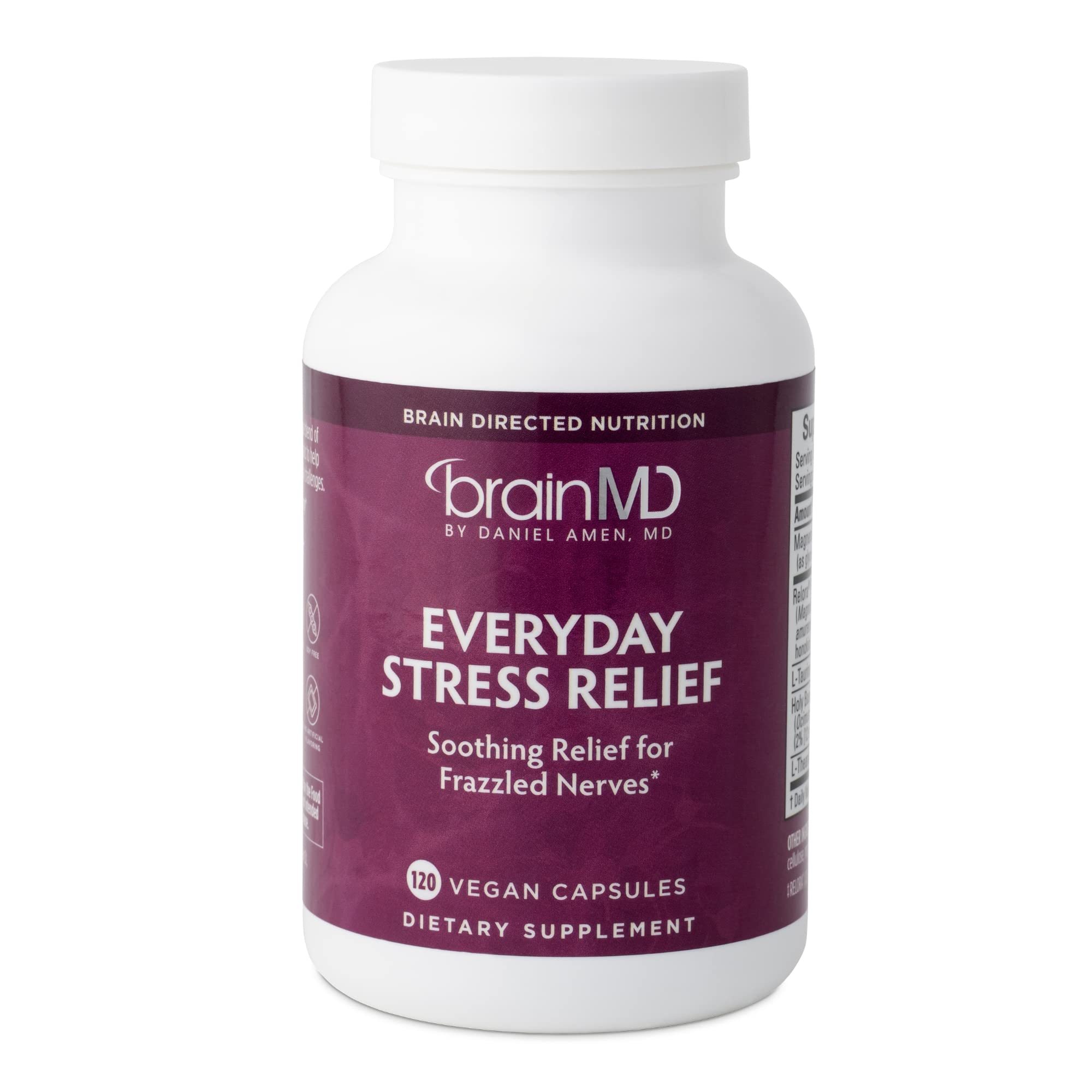 BRAINMD Dr Amen Everyday Stress Relief bottle – front label