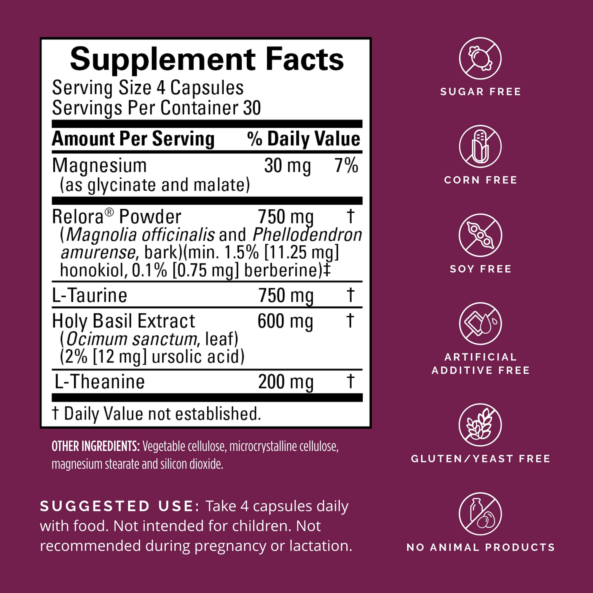 Close-up of the bottle label showing 120 capsules and gluten-free claim