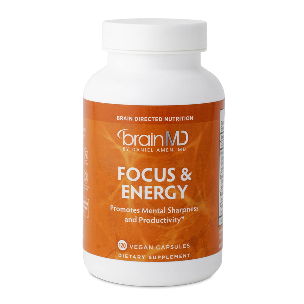 BrainMD Dr Amen Focus & Energy bottle label