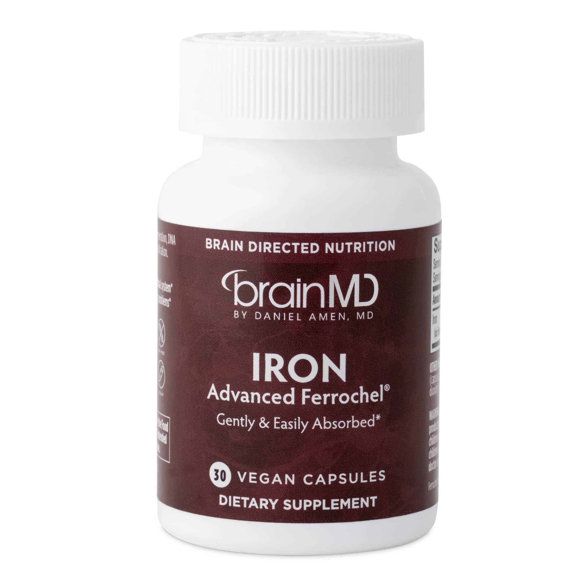 BRAINMD Dr Amen Iron bottle with 30 capsules (hero image)