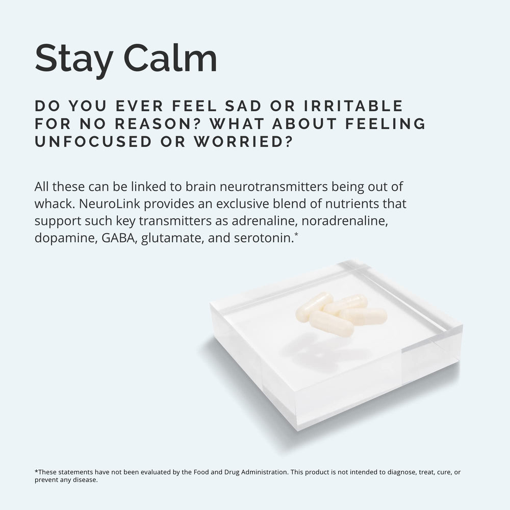 NeuroLink 180 capsules ingredients panel