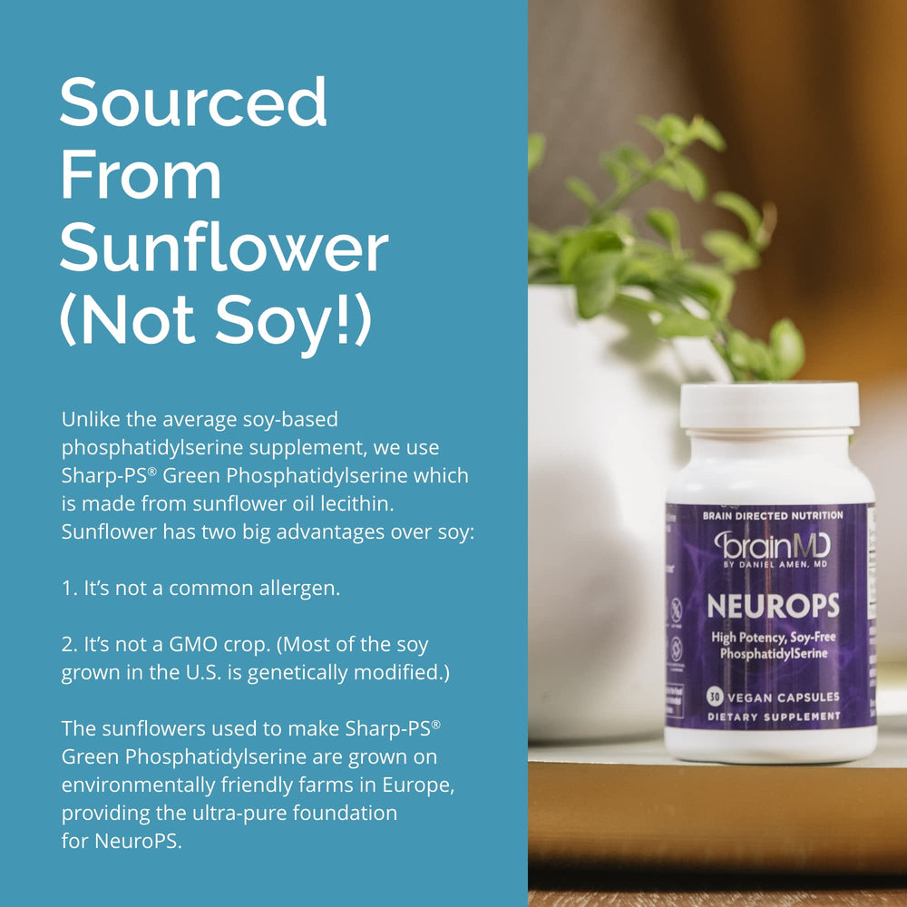 Gluten-free BrainMD NeuroPS packaging label