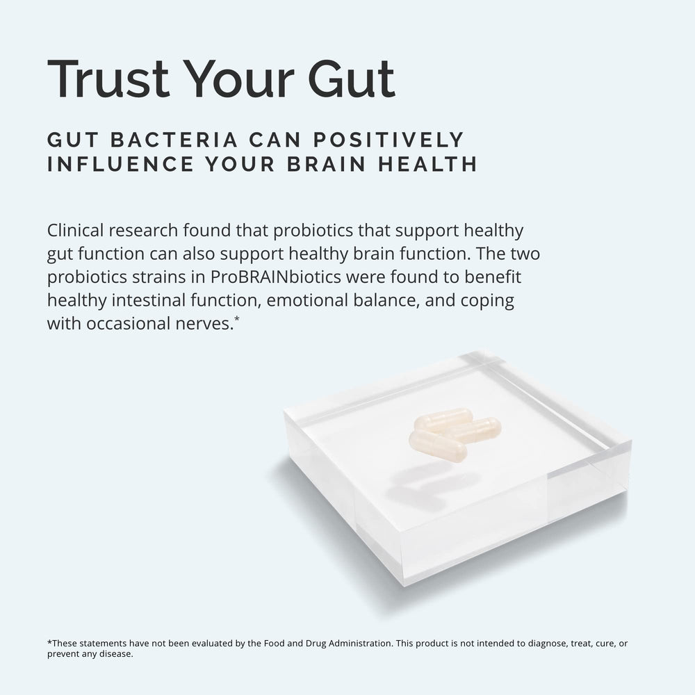 Graphic illustrating gut health and brain connection