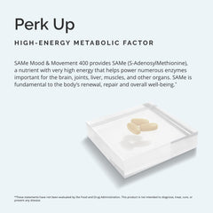 Supplement facts and ingredients for SAMe Mood & Movement