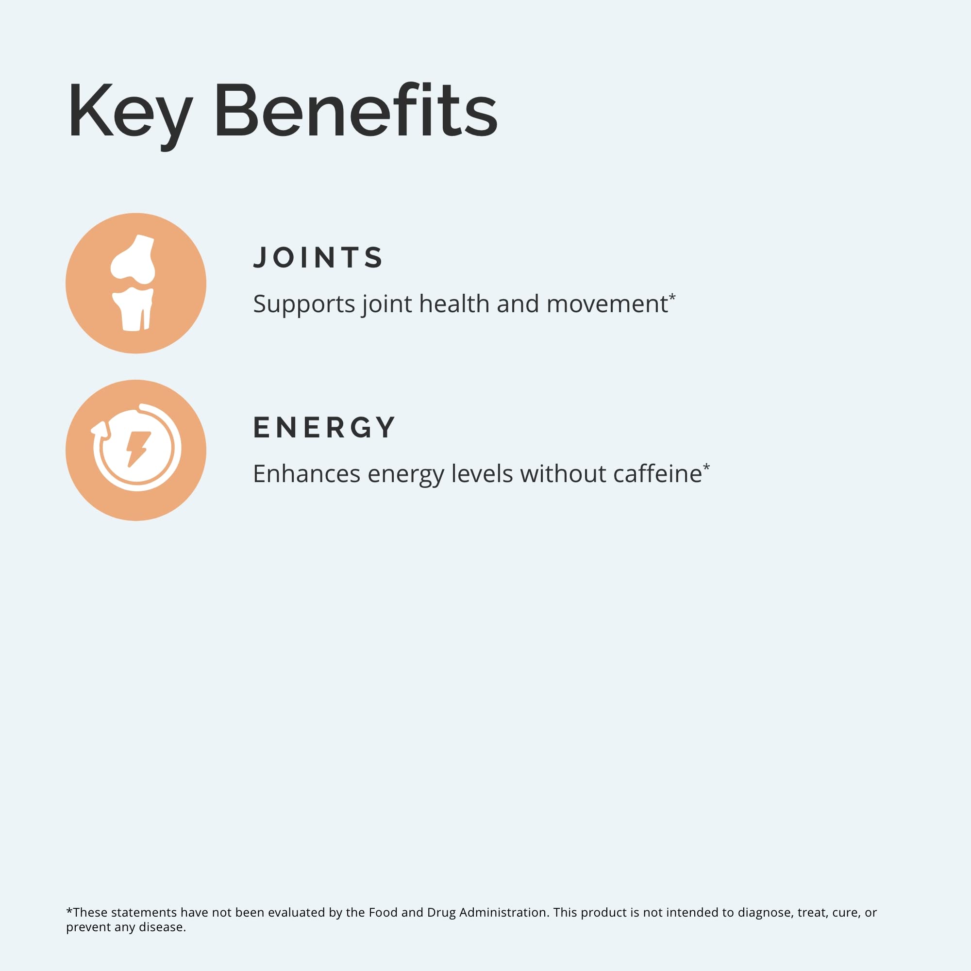 Illustration of joint comfort and mobility benefits