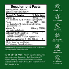 Capsules of BRAINMD Serotonin Mood Support