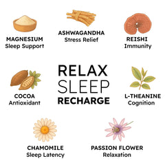 Close-up of Brainoa Sleep Cocoa dissolving in hot water