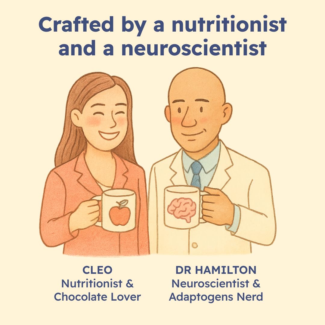 Rich, velvety Brainoa Sleep Cocoa in a mug with steam