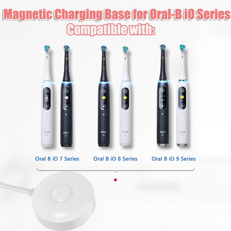 QJH-17 magnetic charging base for Braun iO series (white)