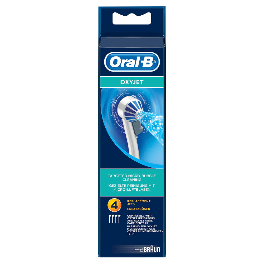 Pack of four Oral-B OxyJet toothbrush heads