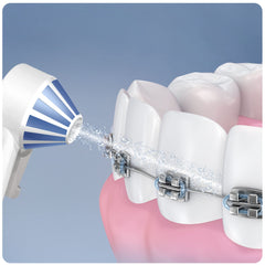 Oral-B OxyJet heads arranged for complete oral care