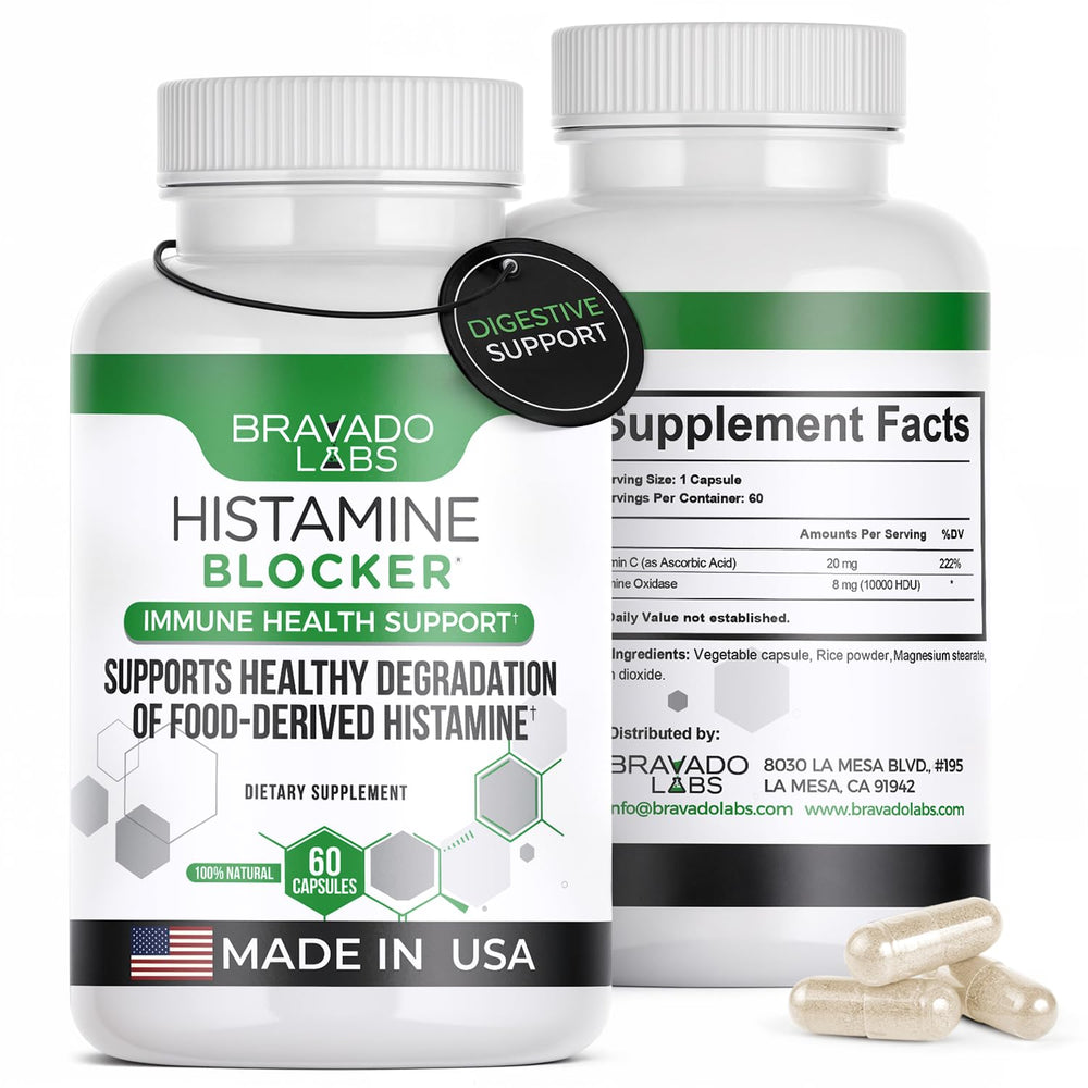 Bravado Labs Histamine Blocker bottle front label