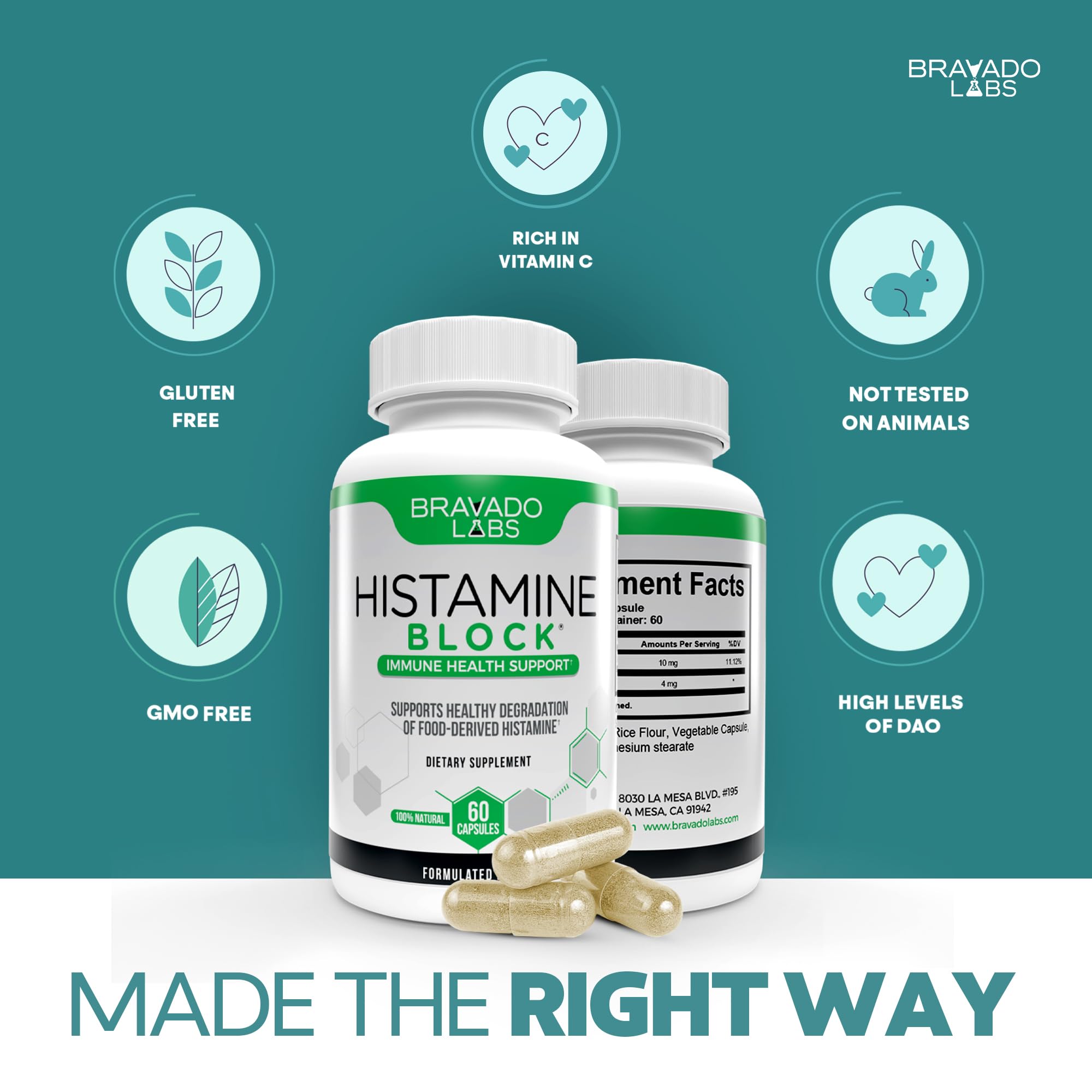 Gluten-free and non-GMO icons on the label