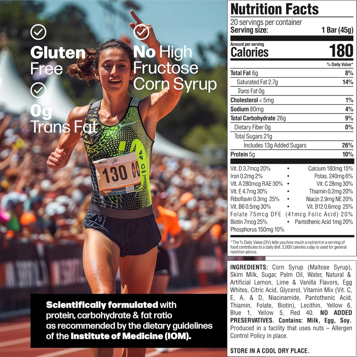Braven Bar bcaas-vitamins close-up highlights essential nutrients for performance and recovery.