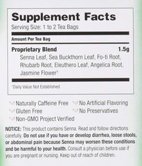 20 tea bags shown for Bravo Tea Colon Cleansing blend