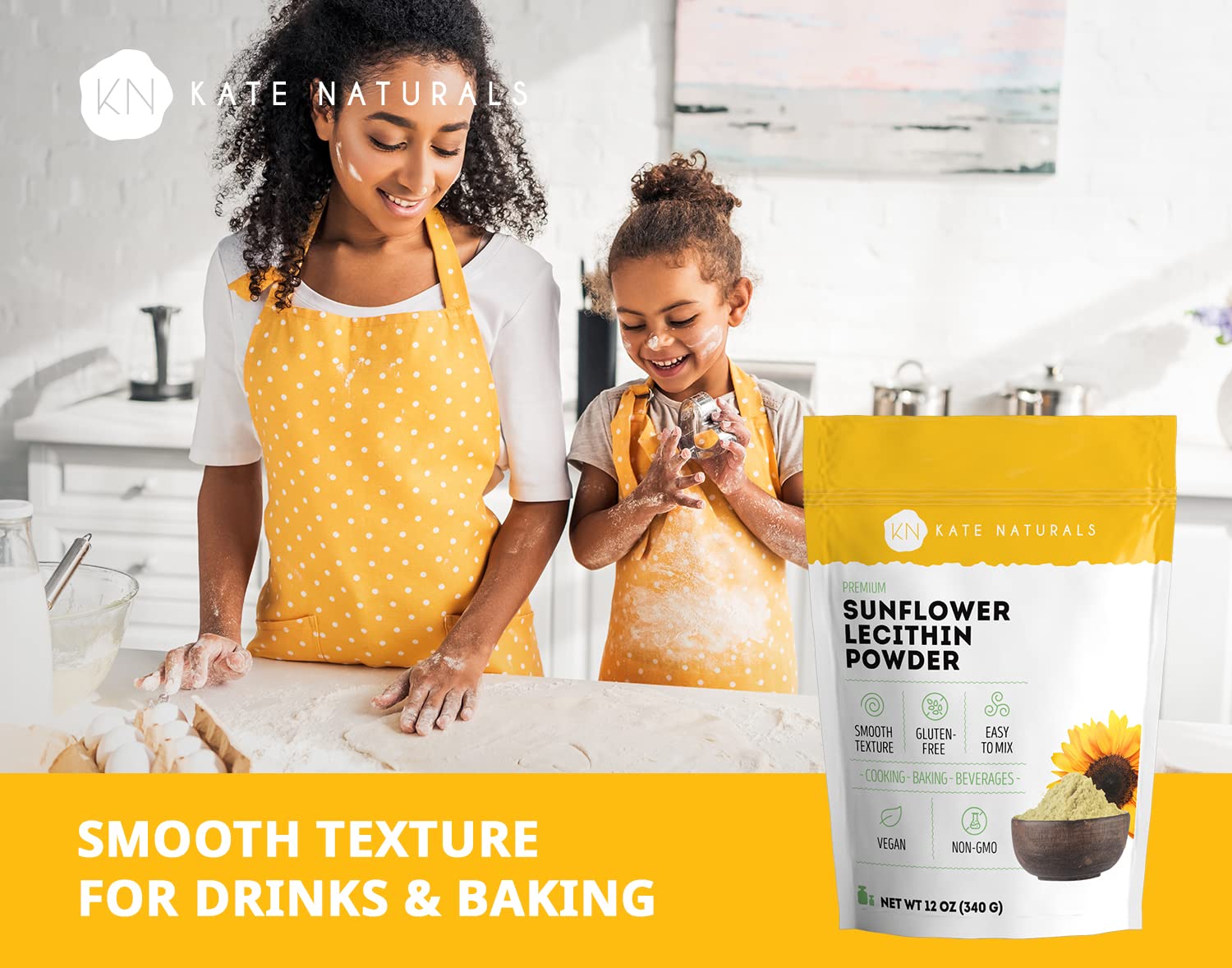 Bread texture improved with lecithin powder