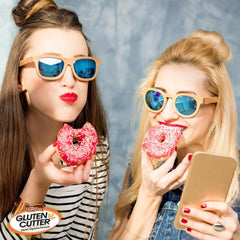 Graphic showing how enzymes break down gluten