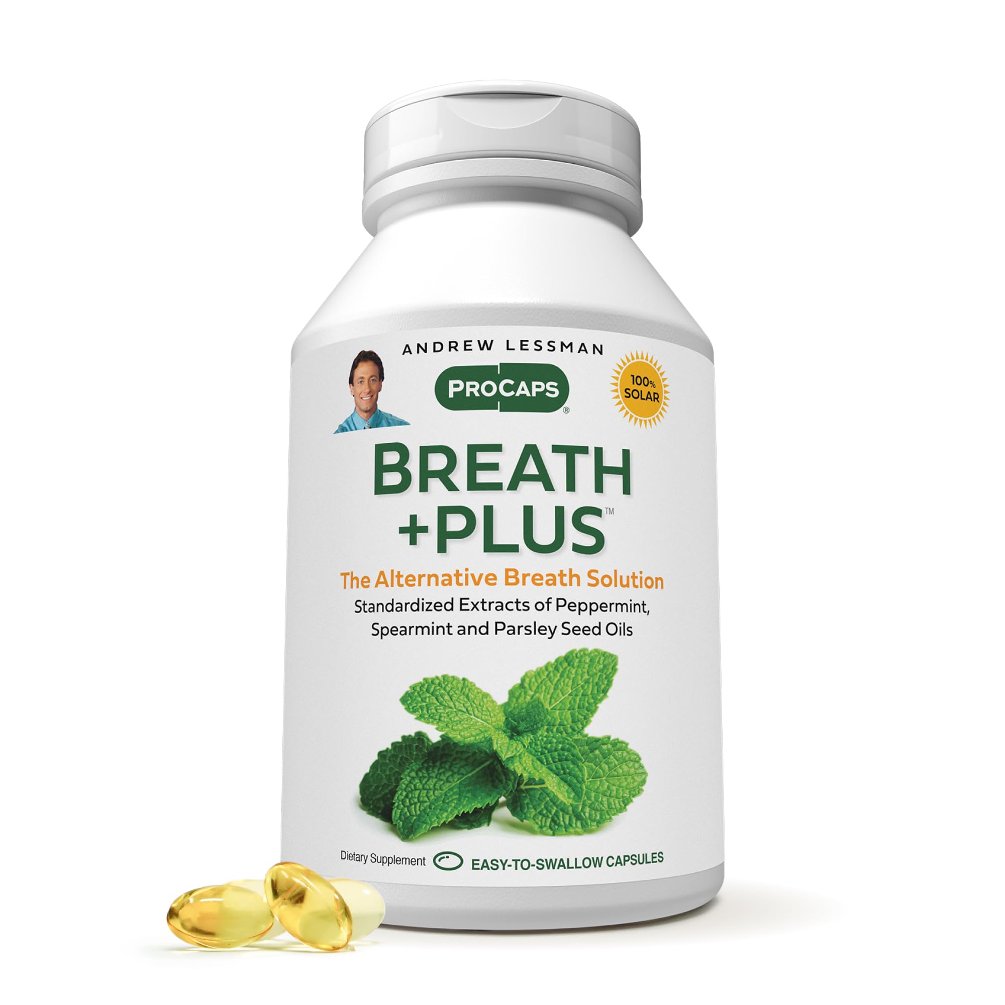 Breath Plus 720 Softgels bottle front label