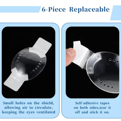 Breathable eye patch with a 10-hole design