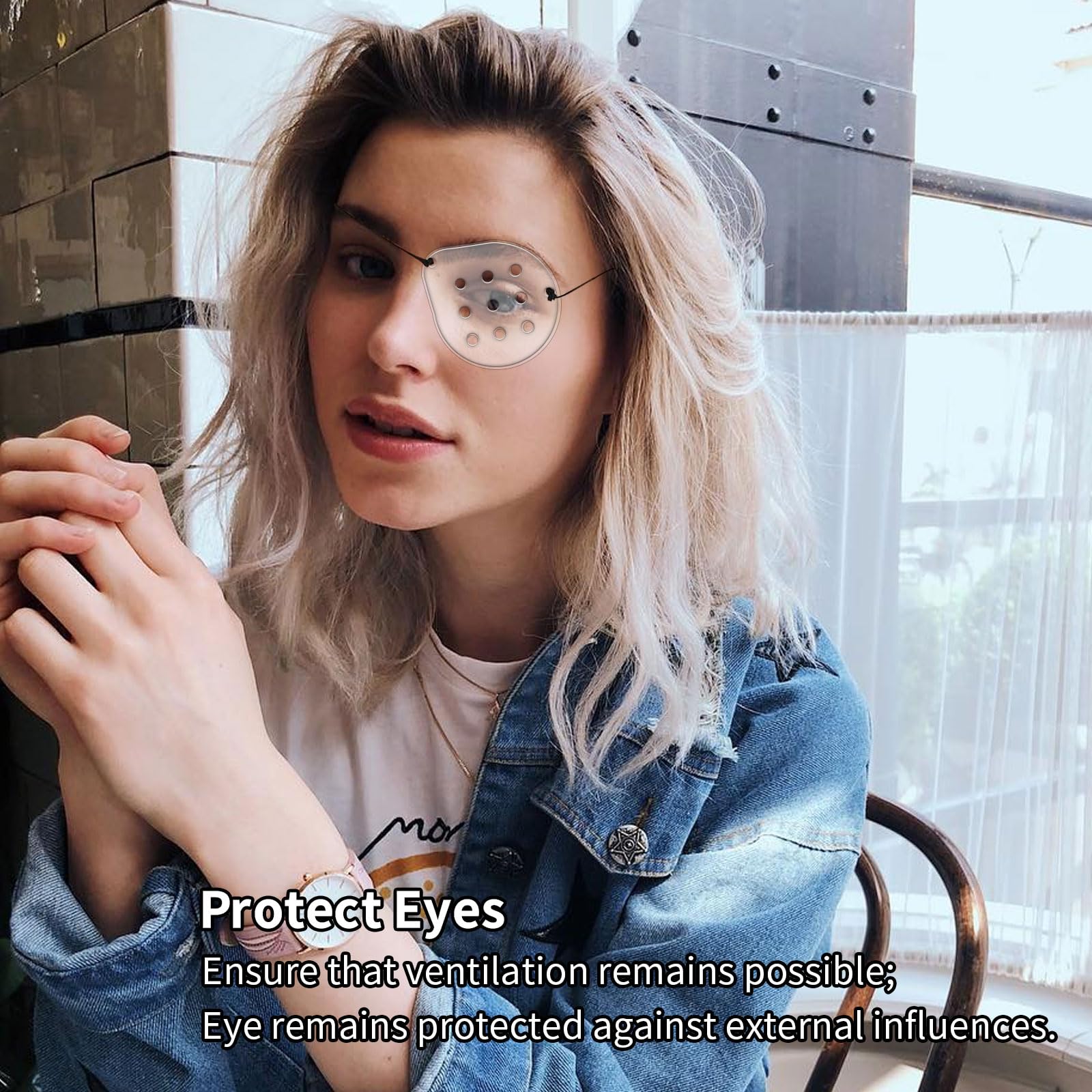 Breathable eye patches that allow airflow