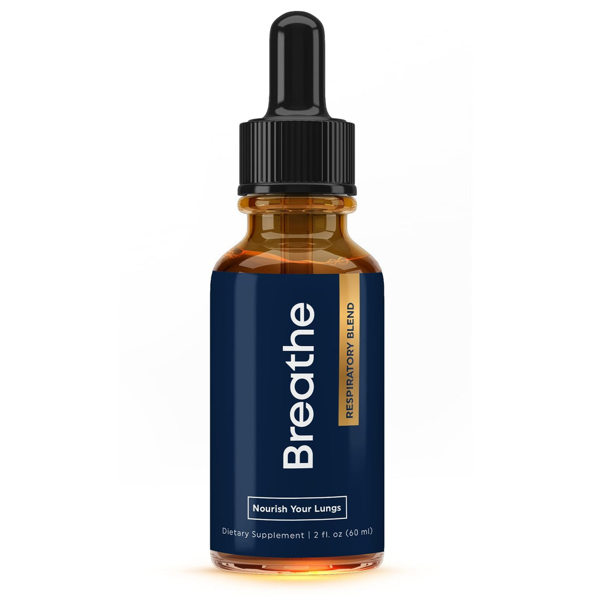 BREATHE 8-in-1 Mullein Drops bottle front label
