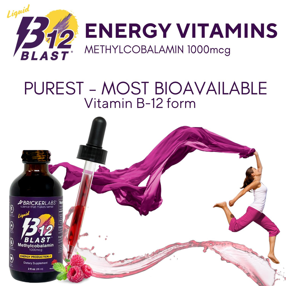 Bricker Labs B12 Blast bottle back label details