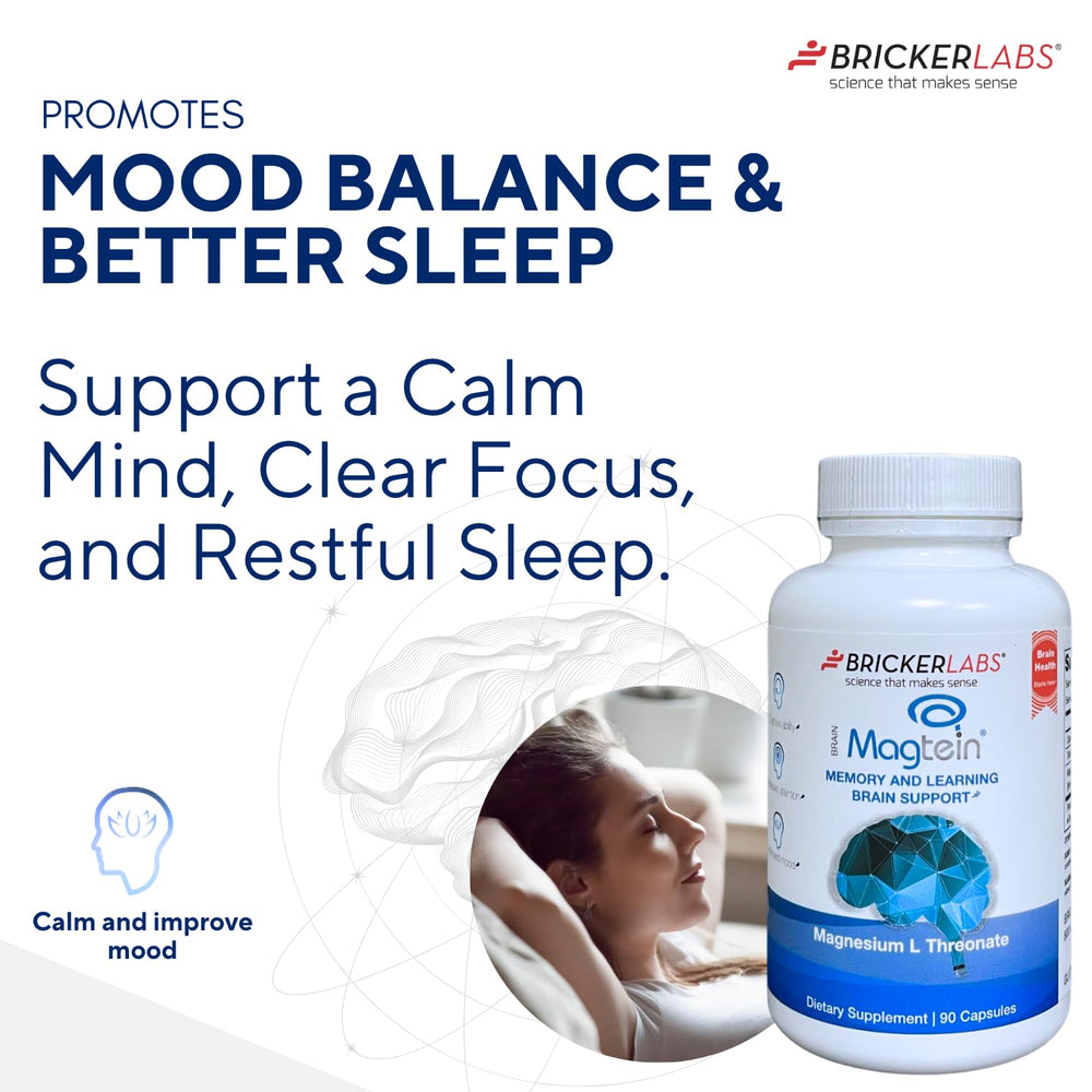 Lifestyle scene: person studying with Bricker Magtein bottle nearby