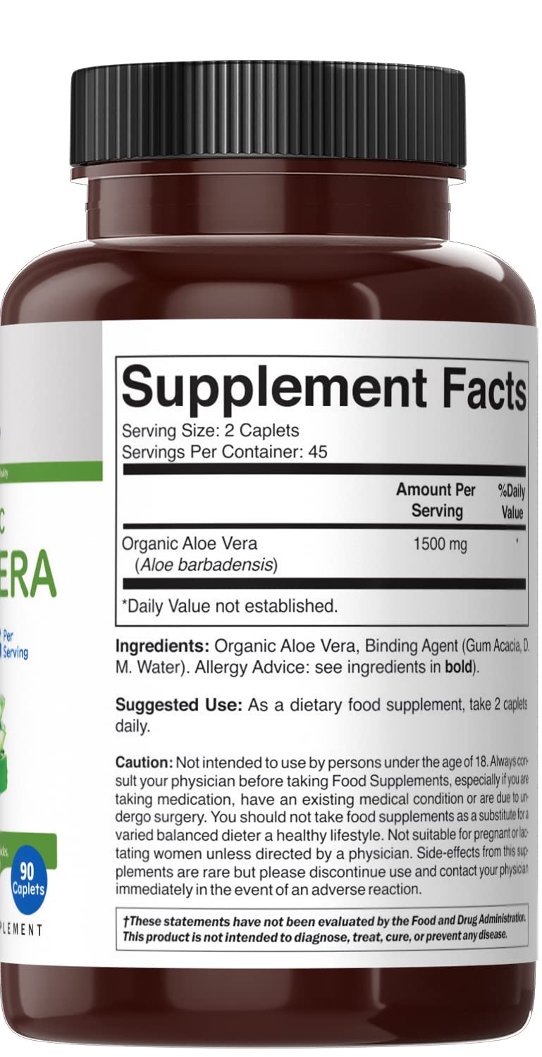 Serving size illustration for Brieofood Aloe Vera 1500mg