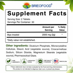 Brieofood tablet close-up showing smooth tablet texture for easy swallowing