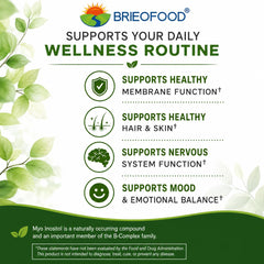 Brieofood tablets spread on surface illustrating tablet size and quantity benefit