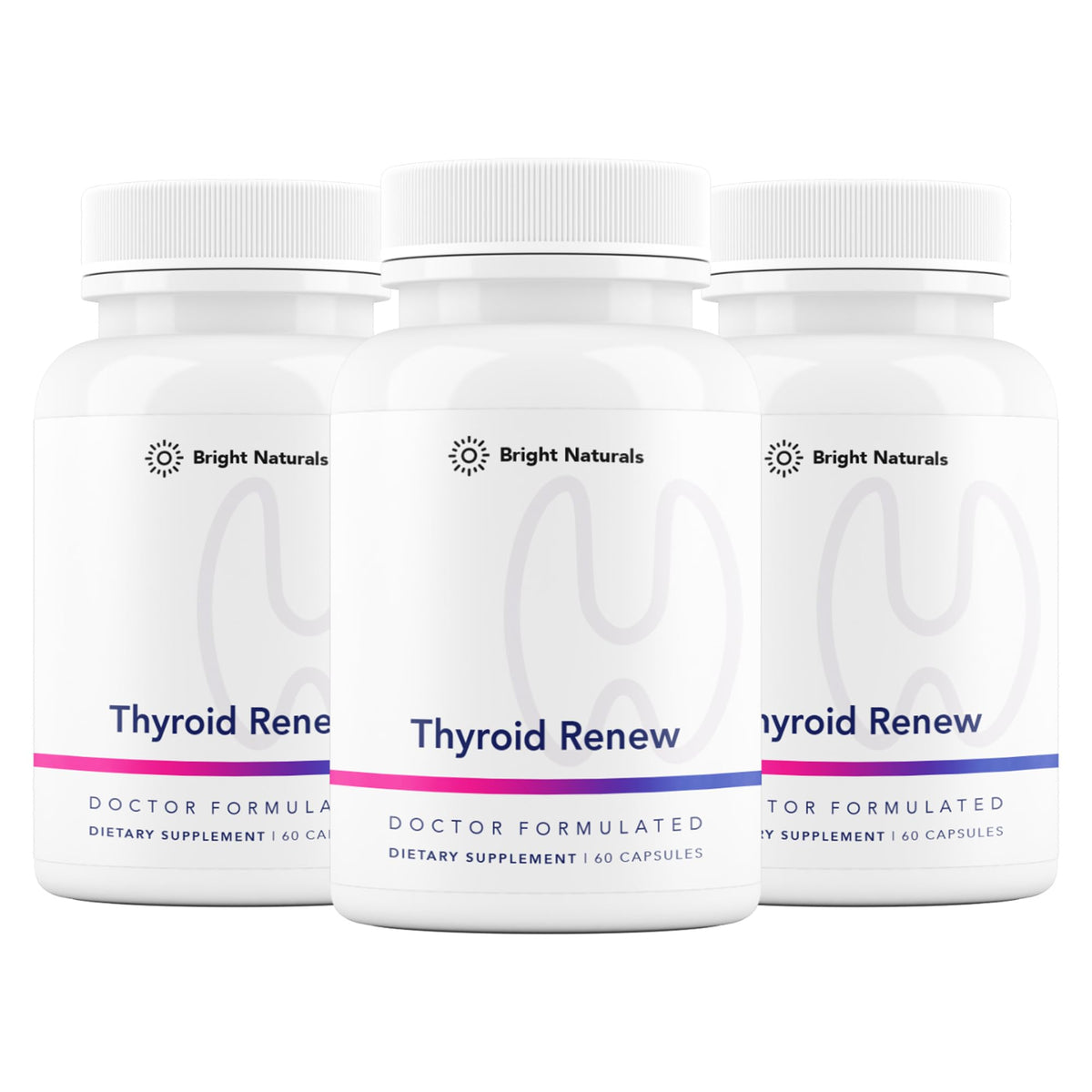 Bright Naturals Thyroid Renew bottle and label