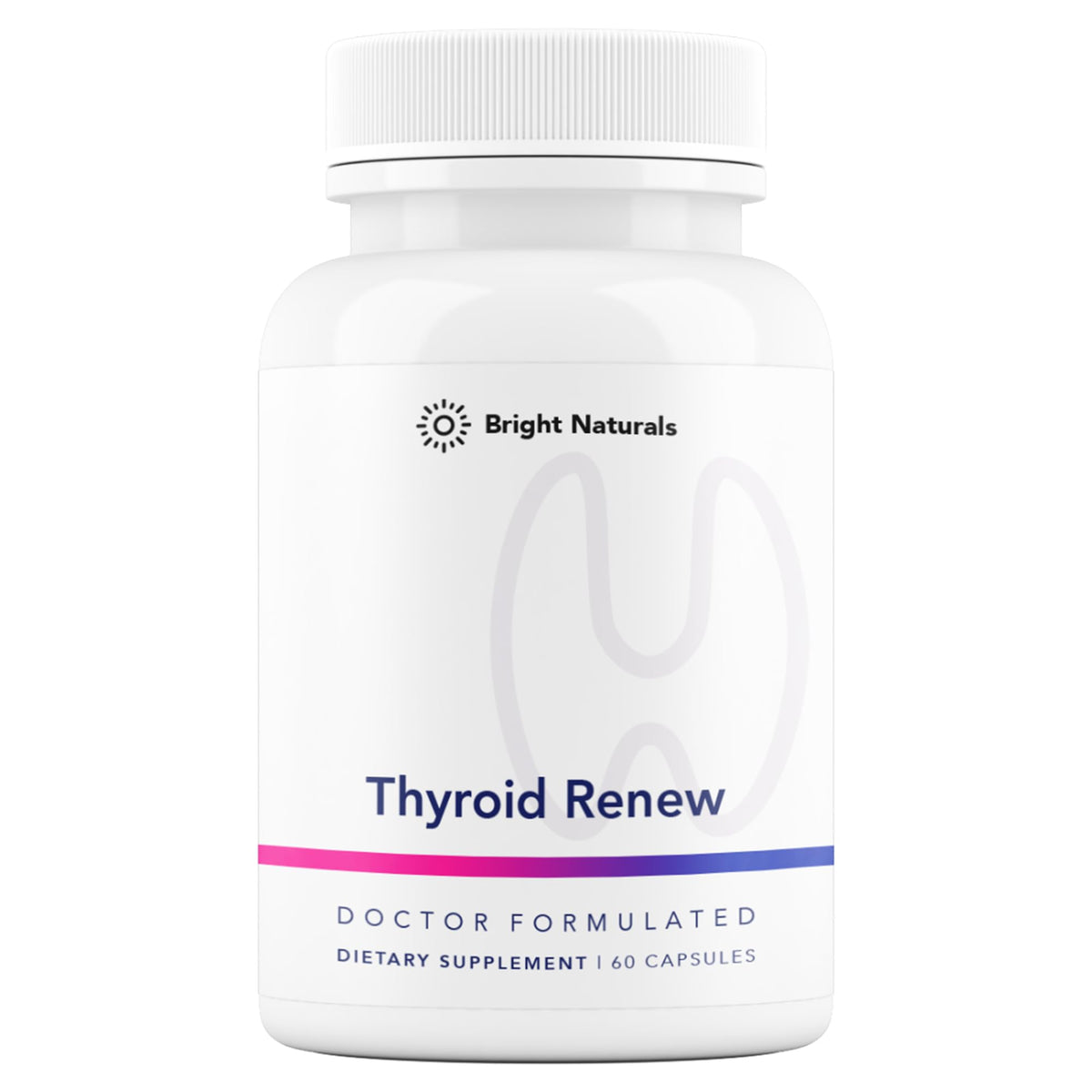 Bright Naturals Thyroid Renew bottle with 60 capsules