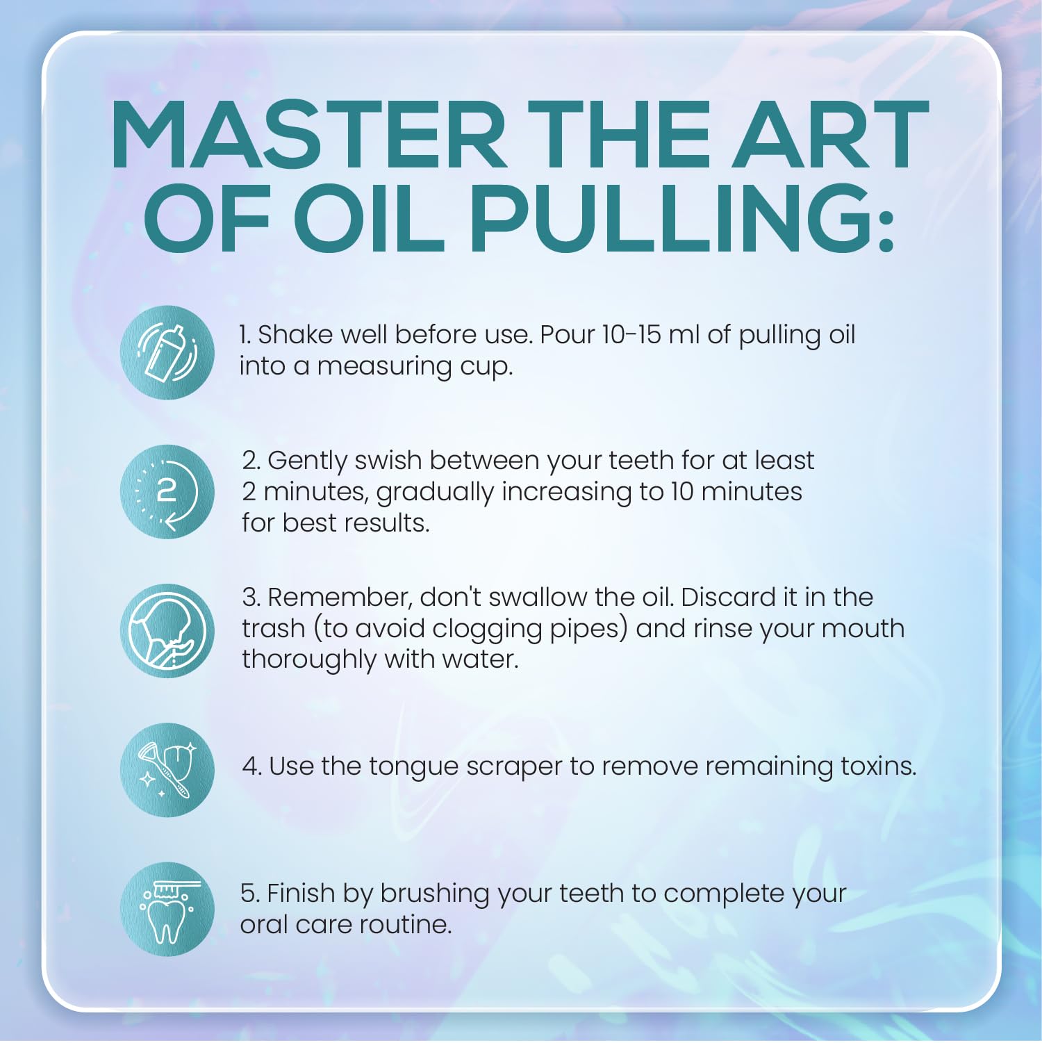 Bright smile after using oil pulling