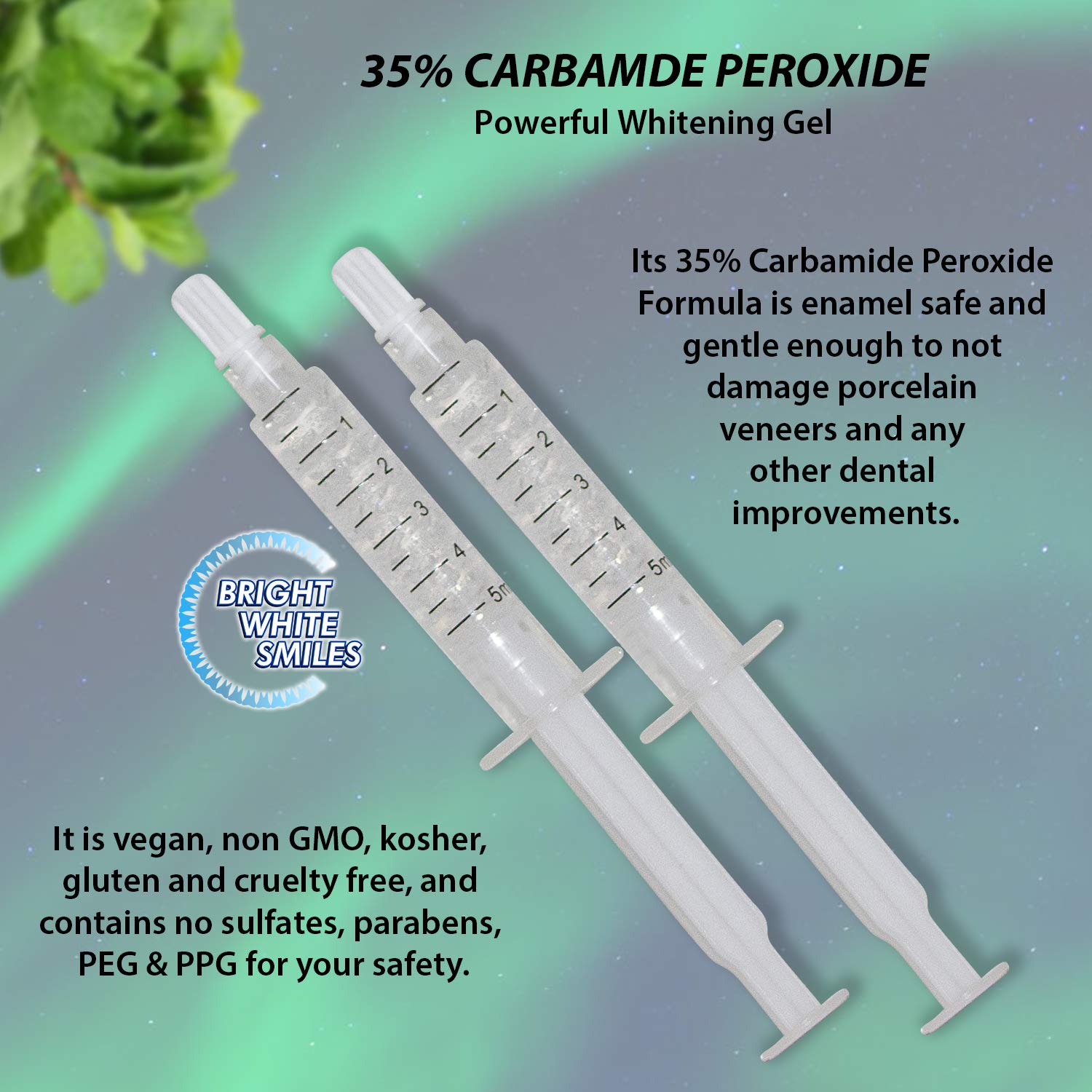 Carbamide peroxide whitening gel syringes (5cc) from kit