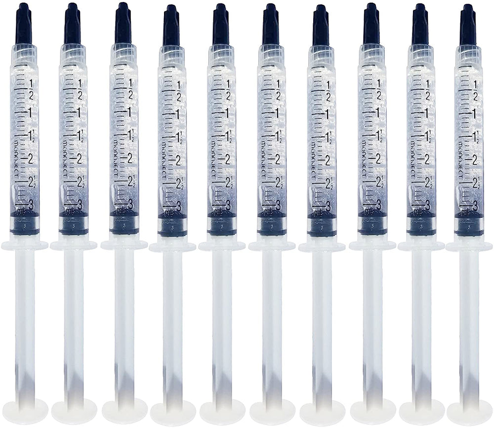 Bright White Smiles Teeth Whitening Gel Refill Kit – 10 tubes, 44% carbamide peroxide, no trays.