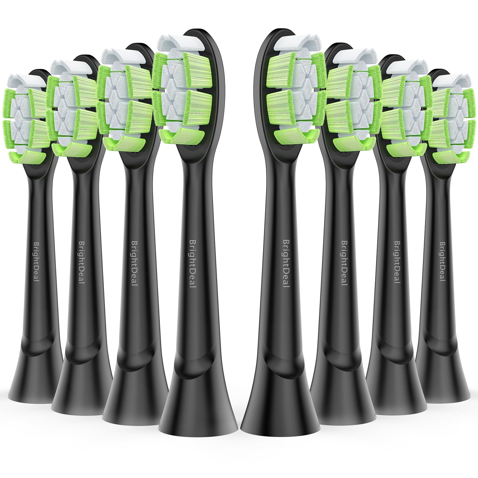 Eight-pack BrightDeal replacement heads for Philips Sonicare DiamondClean and compatible models