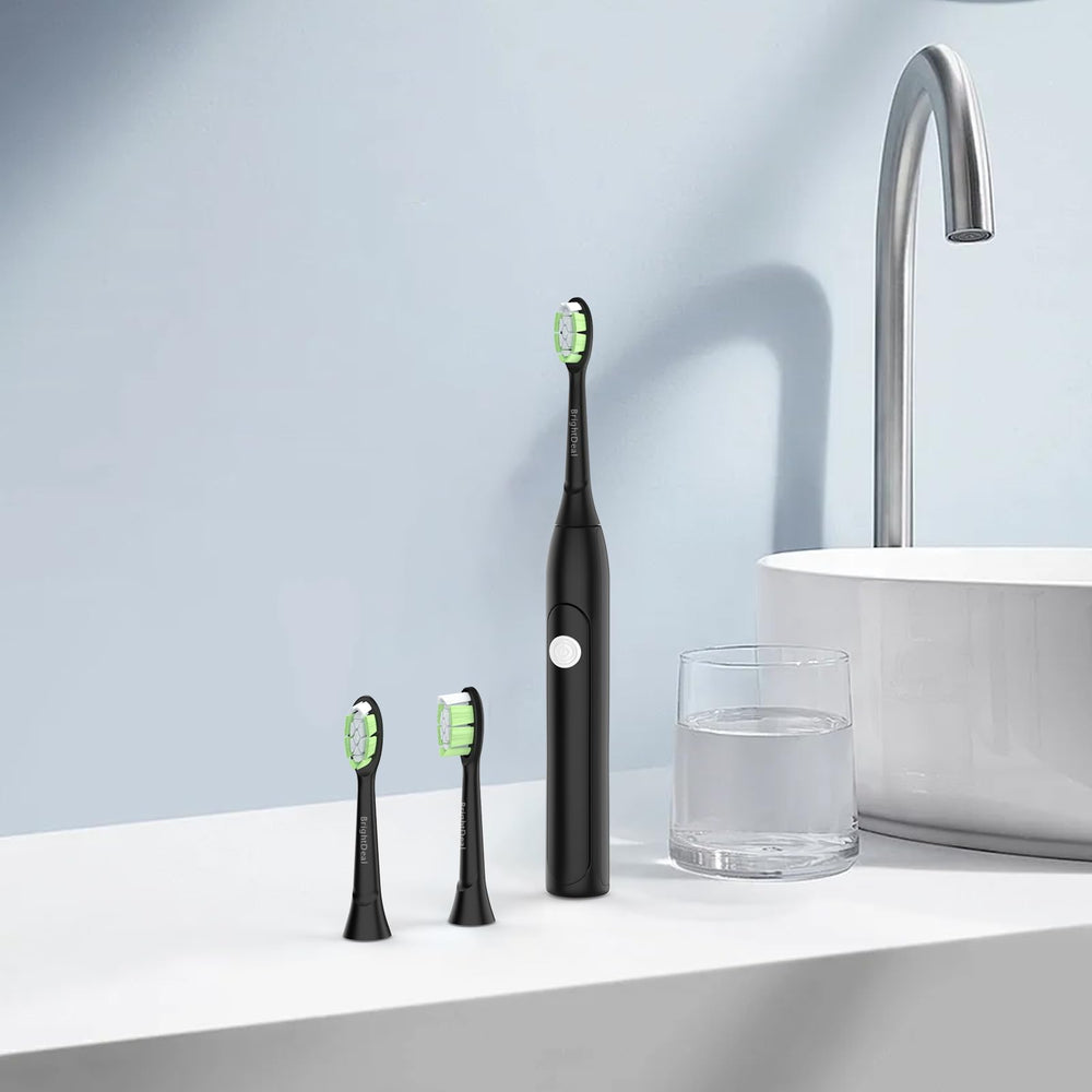 Travel-friendly, hygienic BrightDeal replacement heads in 8-pack