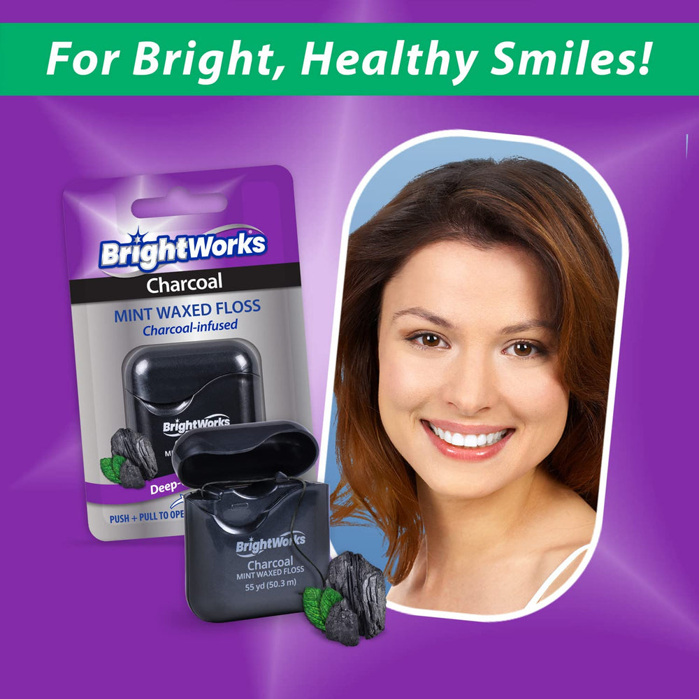 Fresh breath after using BrightWorks charcoal floss
