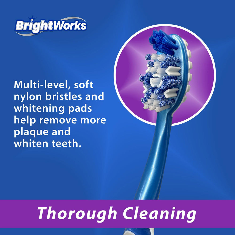 Whitening pads and tongue cleaner accessory from BrightWorks 2-pack.