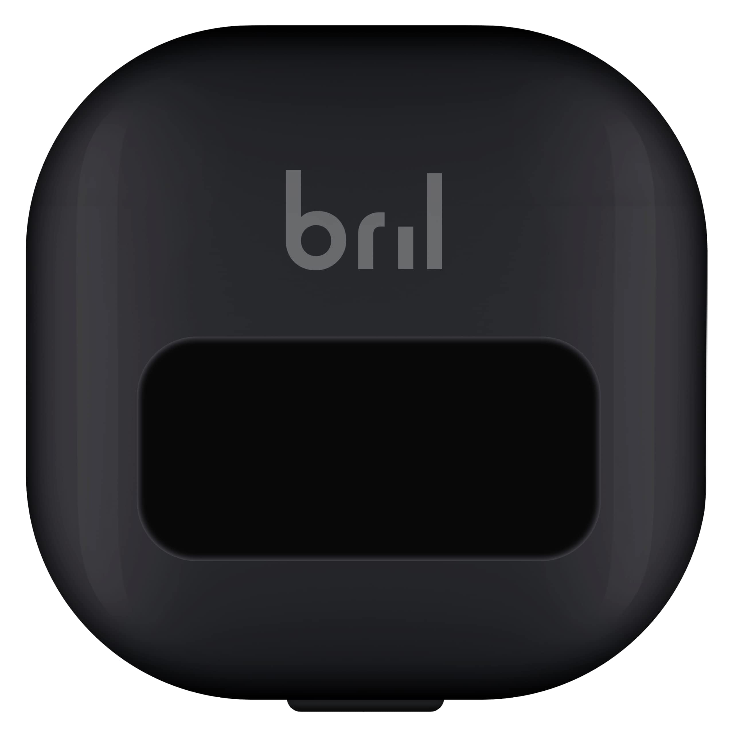 Interior of Bril case showing it fits toothbrushes of all sizes