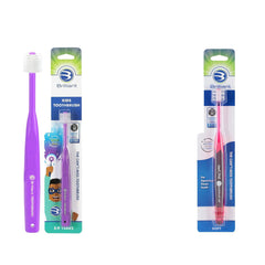 Brilliant Oral Care Bundle: Kids Toothbrush Purple
