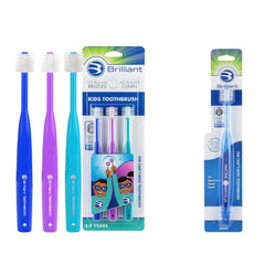 Kids toothbrush in Royal Purple Teal – front view