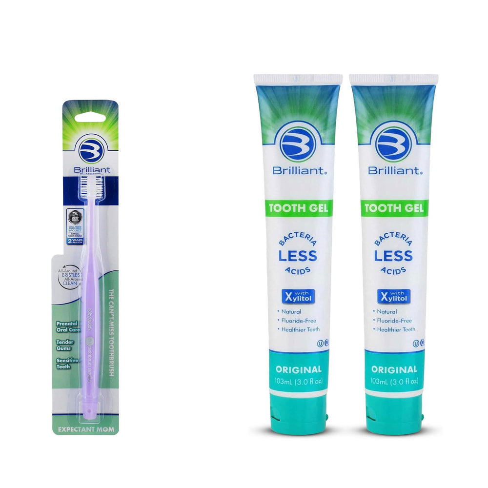 Brilliant Oral Care Bundle with lilac toothbrush (Pack of 1)
